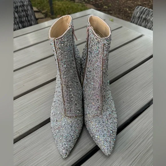Betsey Johnson Sparkly Boots – Size 9 - Picture 6 of 13